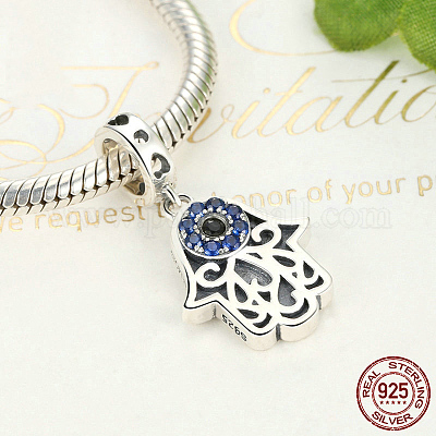 925 европейский подвесной брелок из стерлингового серебра STER-FF0009-19AS-03-1