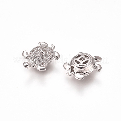 Латунные микропаве из прозрачного кубического циркония X-ZIRC-I038-25P-1