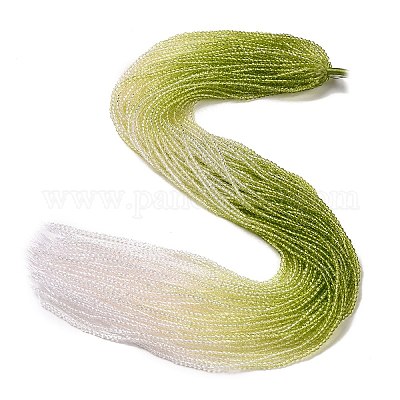 Прозрачный градиент цвета стеклянные бусины пряди GLAA-G101-2mm-13-1