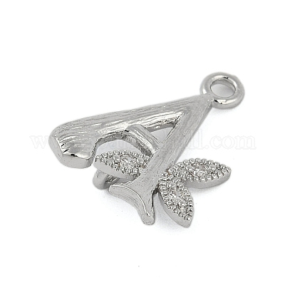 Латунные хрустальные стразы буквы звенья соединительные подвески KK-S395-06P-A-1