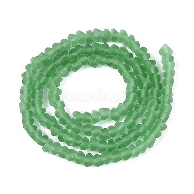 Матовые прозрачные стеклянные бусины&nbsp;LS-GLAA-N016-4mm-27-1