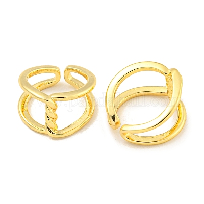 Серьги-манжеты из латуни EJEW-C104-133G-1