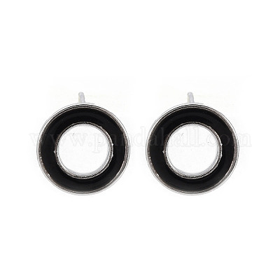 Латунь с эмалевыми фурнитурой для серег KK-S356-674P-NF-1