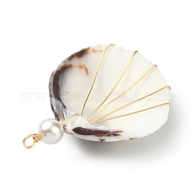 Подвески из натуральной оболочки из медной проволоки PALLOY-TA00078-03-1