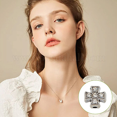 40 шт. 4-х цветные хрустальные бусины из сплава ALRI-AR0001-08-1