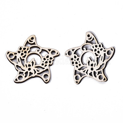 Необработанный натуральный тополь дерево филигрань столярные звенья X-WOOD-N006-75-1