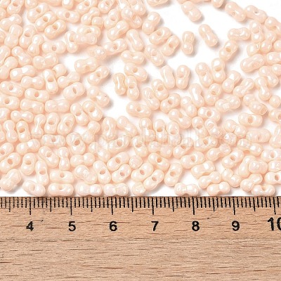 Непрозрачные цвета блестящие стеклянные бусины SEED-B001-01A-04-1