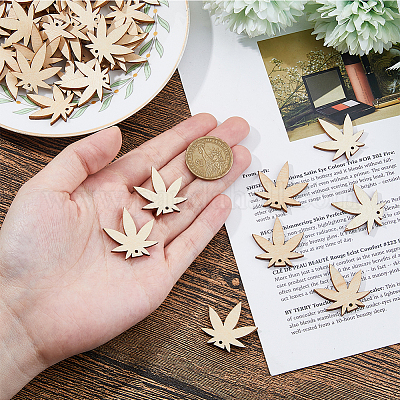 60шт деревянные подвески&nbsp;WOOD-FH0002-30C-1