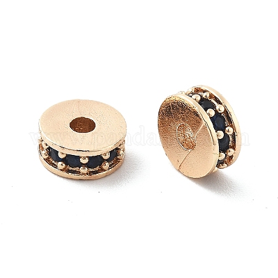 Латунные микро проложить кубического циркония бусы KK-R216-14KCG-03-1