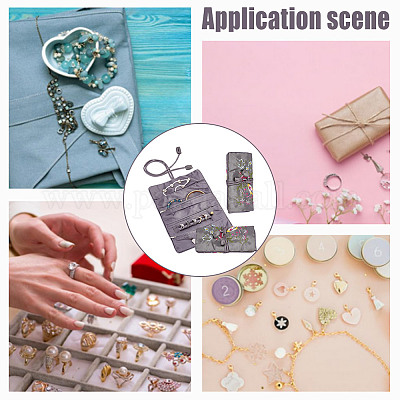 2 шт. ретро прямоугольные шелковые мешочки на молнии в рулоне ABAG-GO0001-02A-1