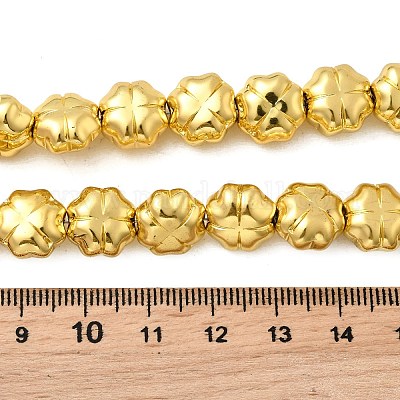 Стеклянные бусины с гальваническим покрытием  EGLA-F166-16G-1