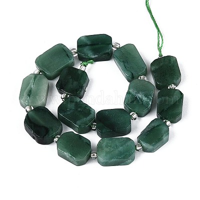 Бусины из натурального фуксита&nbsp;G-C098-A34-01-1