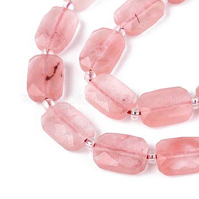 Вишневого кварца стеклянные бусы пряди G-T139-76-1