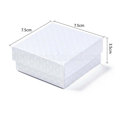 Квадратные картонные коробки ювелирные изделия CBOX-N012-34B-1