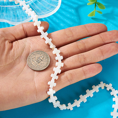 1 нить бусины из натуральных пресноводных ракушек SSHEL-TA0001-19-1