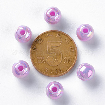 Непрозрачные акриловые бусины MACR-S370-D8mm-A03-1