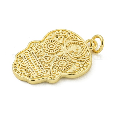 Подвески из латуни для стойки на тему хэллоуина KK-Z067-18G-02-1