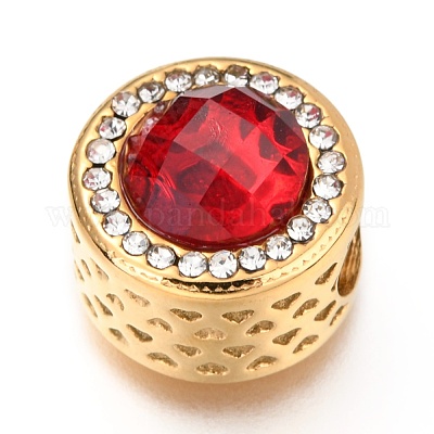 Европейские бусины из нержавеющей стали 304 STAS-O097-126D-1