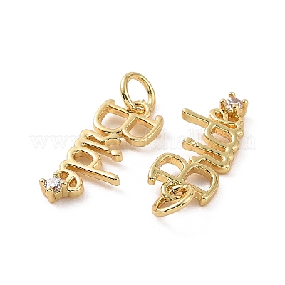 Стойки обшивки латунь микро проложить Циркон подвеску KK-C008-12G-1