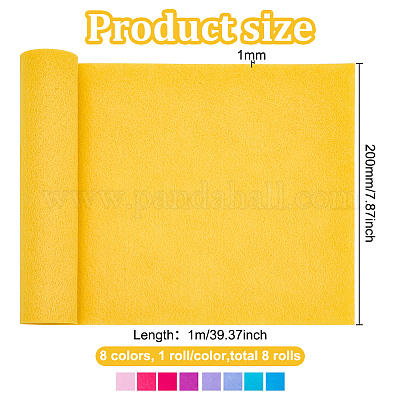 8 рулон полиэстеровой фетровой ткани 8 цветов DIY-BC0010-04B-1