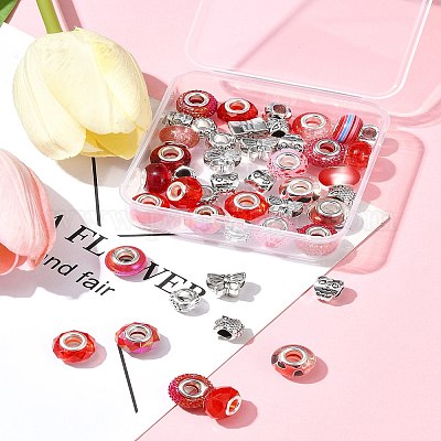 Европейские бусины из сплава и смолы в тибетском стиле своими руками DIY-FS0006-78E-1