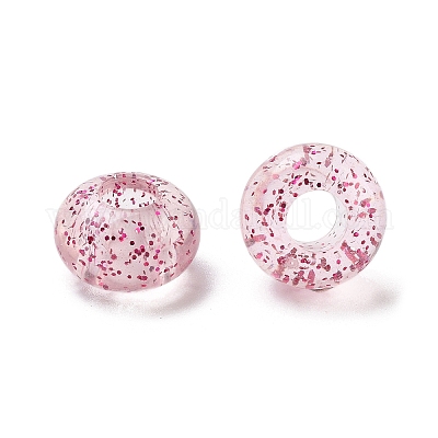 Прозрачного акрилового Европейский бисером TACR-P009-A01-06-1