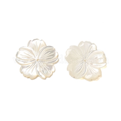 Натуральные белые бусины из ракушек SHEL-M021-08A-1