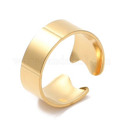 Кольцо-манжета из нержавеющей стали 304 с ионным покрытием (IP) для женщин RJEW-M149-22G-1