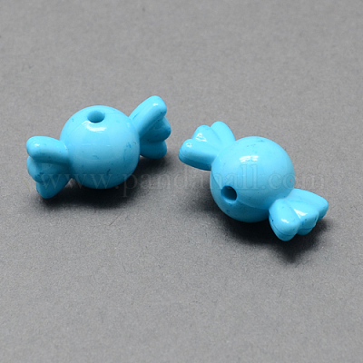 Сплошной цвет акриловые бусины SACR-R808-05-1