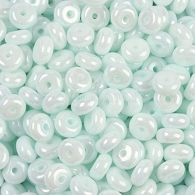Непрозрачные цвета блестящие стеклянные бусины X1-SEED-P008-01C-04-1