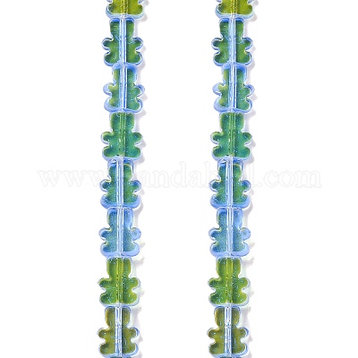 Прозрачные стеклянные бусины гальваническим пряди GLAA-F122-05A-1