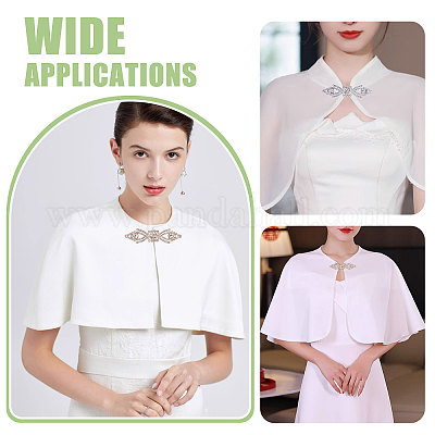 8 пара двухцветных застежек из сплава пластика FIND-CA0010-90A-1