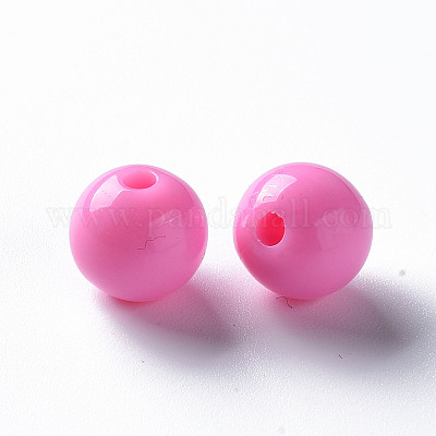 Непрозрачные акриловые бусины X-MACR-S370-C10mm-M1-1