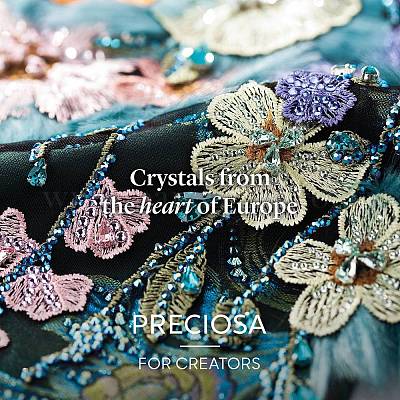 Preciosa® maxima crystal без горячей фиксации плоские камни Y-PRC-NSS10-00030-475-1