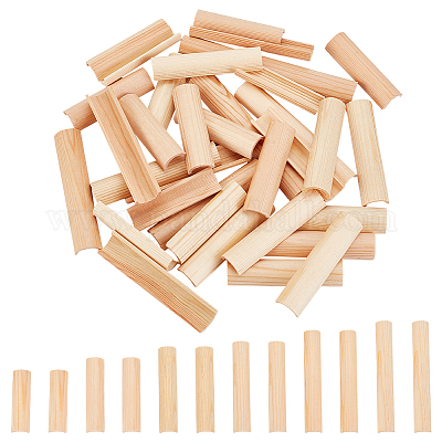 40шт. 6-х стильный деревянный держатель из сосны DIY-OC0010-15-1