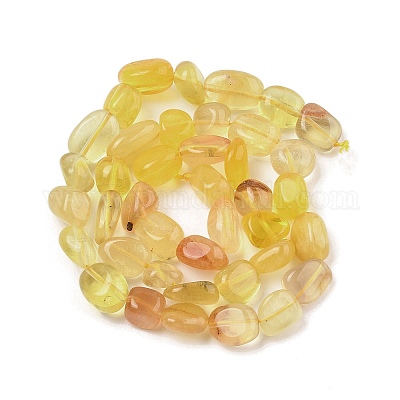 Естественный желтый флюорит бисер нитей G-G160-B02-01-1