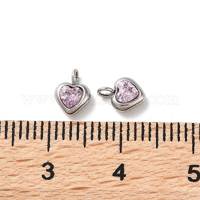 Подвески из нержавеющей стали 304 с микропаве из кубического циркония STAS-L022-396A-P-1