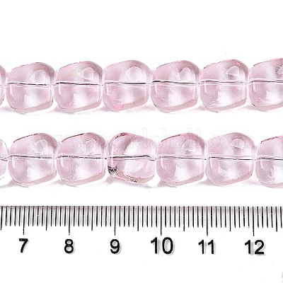 Стеклянные бусины с гальваническим покрытием  EGLA-N012-07F-1