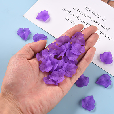 Осенняя тема прозрачные матовые акриловые подвески PAF002Y-8-1