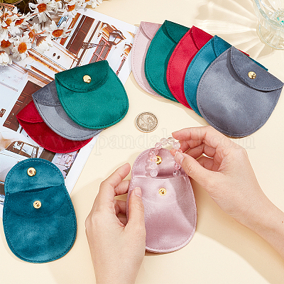 10шт 10 стильных бархатных мешочка для хранения ювелирных изделий TP-NB0001-58-1