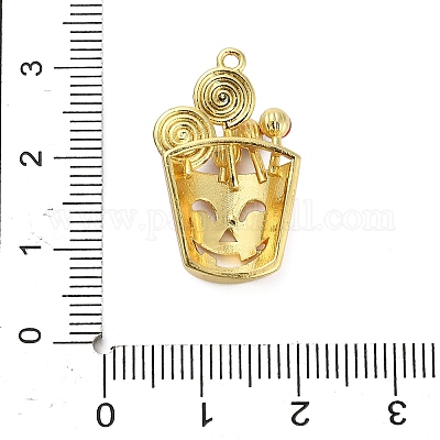 Подвески из латуни и эмали на Хэллоуин KK-F915-01D-G-1