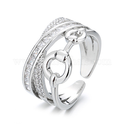 Регулируемые латунные микропрофилированные кубические кольца из циркония FS-WG7E52E-01-1