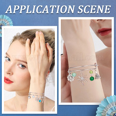 12шт регулируемый расширяемый браслет из нержавеющей стали 304 MAK-SC0001-17-1