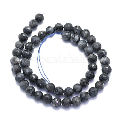 Натуральные нити бус из ларвикита G-K310-A17-8mm-1