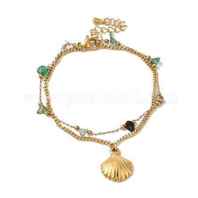 Летние пляжные самородки BJEW-P326-07B-G-1