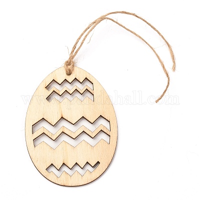 Сделай сам в форме яйца ручной работы выдалбливают граффити из дерева WOOD-G007-01G-1