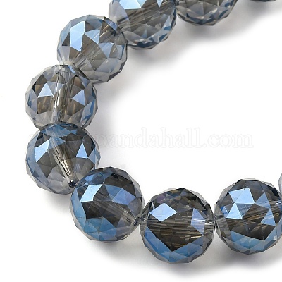 Прозрачные стеклянные бусины гальваническим пряди EGLA-N002-34E-F04-1