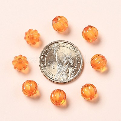 Осенняя тема прозрачные акриловые бусины TACR-S089-10mm-11-1