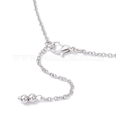 Ожерелья с подвесками из нержавеющей стали 304 для женщин и мужчин NJEW-JN05414-02-1