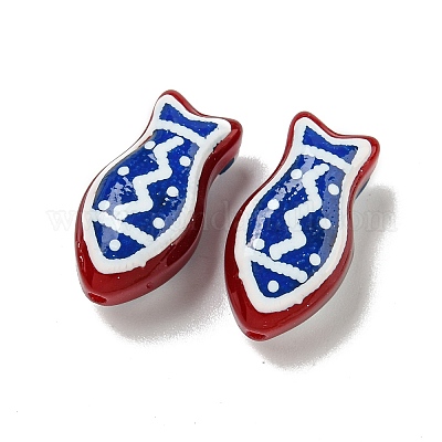 Прозрачные стеклянные бусины ручной работы GLAA-N0028-02B-1